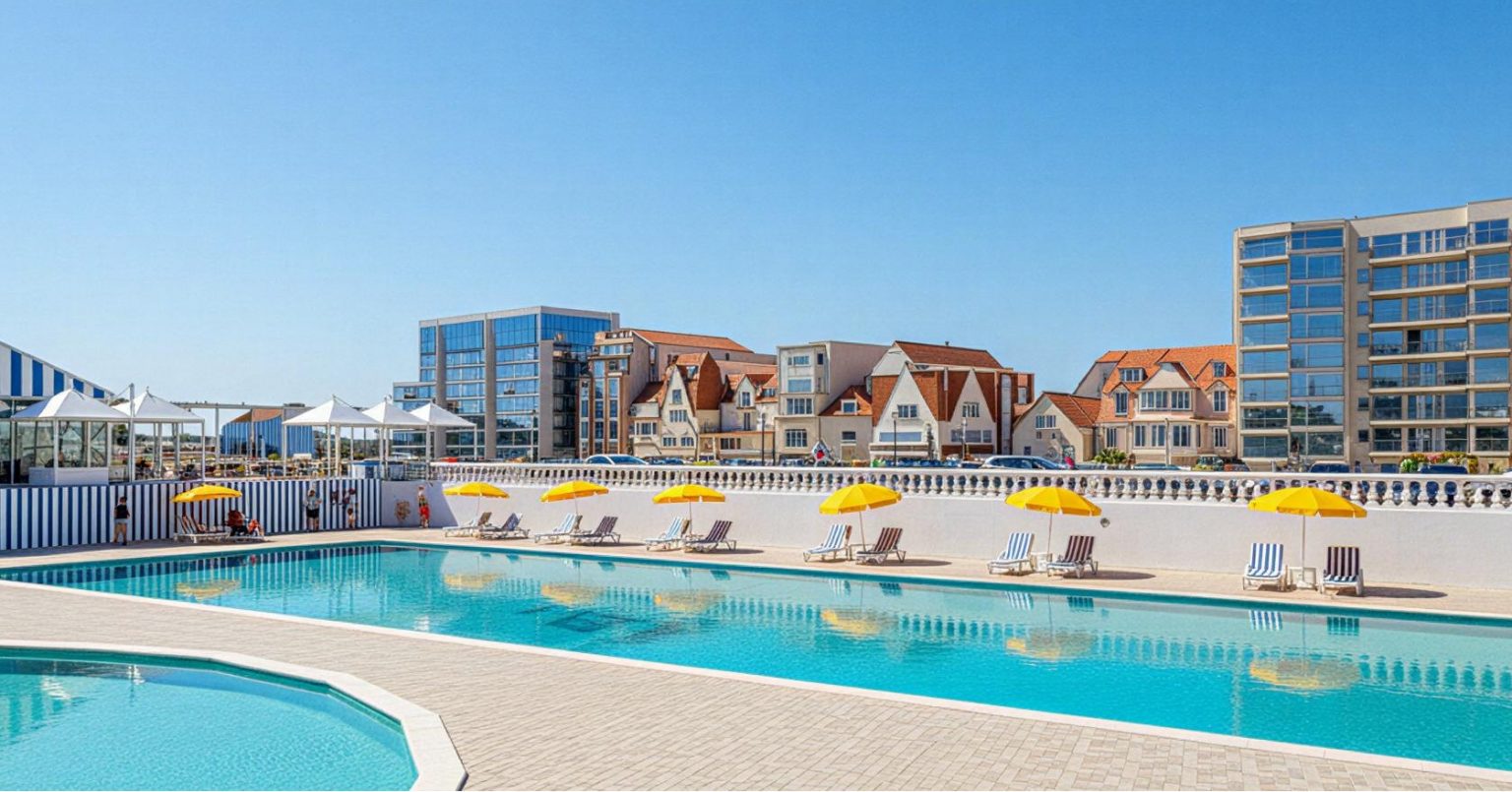 vu sur la ville depuis le nouvel aqualud