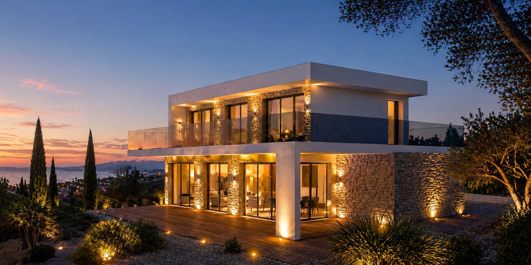 maison-contemporaine-marseille-vue-de-nuit